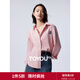 初語(yǔ)躲貓貓刺繡文藝襯衣女春秋新款氣質(zhì)寬松洋氣長(cháng)袖襯衫上衣 淺粉色 M