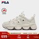 斐樂(lè )（FILA）官方豌豆加絨鞋老爹鞋休閑厚底運動(dòng)鞋男鞋 泡沫白/霧灰-WF 41