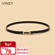 viney牛皮細腰帶女裝飾西裝外套裙帶腰帶收腰大衣時(shí)尚百搭皮帶生日禮物