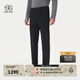 KOLON SPORT/可隆戶(hù)外軟殼褲 男士防潑水透濕耐磨商務(wù)通勤拉絨長(cháng)褲 LHLP5WT859-BK 黑色 L 175/82A