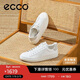 愛(ài)步（ECCO）板鞋男 經(jīng)典百搭牛皮輕奢休閑鞋 街頭521304 白色/砂礫灰43 HL