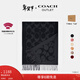 蔻馳（COACH）【新年禮物】奧萊男女同款經(jīng)典標志大尺寸圍巾戶(hù)外保暖禮物 黑色