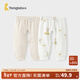 童泰（TONGTAI）嬰兒開(kāi)襠褲春秋純棉兒童褲子男女寶寶衣服長(cháng)褲家居睡褲打底褲 卡其 80