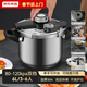 京東京造 高壓鍋 壓力鍋雙檔家用304不銹鋼防爆6L大容量爐灶通用22cm