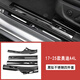 唯特詩(shī) 26款奧迪A4LA6LQ7Q5L迎賓踏板門(mén)檻防踢防踩條改裝配件不銹鋼踏板 17-25款A4L黑鈦內置門(mén)檻條