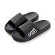 廂糖夏季男女情侶款厚底超軟防滑涼拖鞋居家浴室洗澡拖鞋男鞋涼拖鞋 黑色 42-43