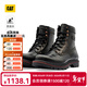 卡特（CAT）新品男女同款戶(hù)外休閑防潑水高幫復古單鞋商場(chǎng)同款 黑色 42