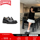 CAMPER【博主同款】女鞋Milah增高皮鞋女厚底樂(lè )福鞋粗跟單鞋 黑色002 38