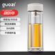 果茲（GUOZI）茶水分離杯雙層帶茶隔水杯 耐高溫泡茶杯加厚透明杯三八員工禮物