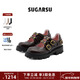 SugarSu酥履26年春季新款多扣帶牛皮厚底瑪麗珍復古鏤空孟克女鞋 摩卡棕 36