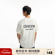 CHINISM  CH赤塵美式圓領(lǐng)涼感速干短袖t恤男士夏裝潮流寬松情侶半袖上衣 米白色 XL
