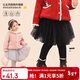 LUSON小o爸女?huà)胪?女寶寶裙褲假兩件2025冬季新款嬰兒洋氣搭配打底褲