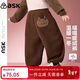 ASK JUNIOR兒童褲子25冬小童加絨加厚保暖燈芯絨長(cháng)褲女童休閑褲運動(dòng)跑步褲