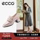 愛(ài)步（ECCO）樂(lè )福鞋女 商務(wù)優(yōu)雅淺口正裝單鞋粗跟高跟鞋女 型塑291903 灰粉色29190301386 38