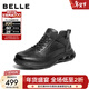 百麗（Belle）男鞋羊皮面厚底健步鞋2025秋新款商場(chǎng)同款休閑運動(dòng)鞋D1E10CM5 黑單里D1E16（高幫款） 42 (260mm)