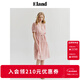 ELAND衣戀V領(lǐng)連衣裙女泡泡袖吊帶內襯裙子夏季新款 粉色(25)Pink L 170