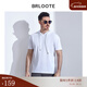 Brloote/巴魯特短袖T恤男運動(dòng)休閑連帽衛衣春夏男士落肩款套頭上衣 白色 165/88A