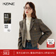 KBNE休閑西裝外套女氣質(zhì)西服2025新款咖色職場(chǎng)通勤正裝上衣春秋女 咖啡色 M
