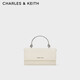 CHARLES&KEITH質(zhì)感拎手提鏈條斜挎單肩小方包包女包生日禮物CK6-10840559-A