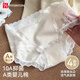 FitonTon4條裝內褲女全純棉抗菌襠A類(lèi)嬰兒棉蕾絲純欲風(fēng)少女性感中腰三角褲