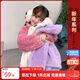 左西女童冬裝兒童外套秋冬款2024新款搖粒絨上衣上裝衣服 粉色 130 