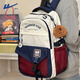 回力（Warrior）高顏值書(shū)包女生初中高中學(xué)生大容量百搭減負小學(xué)生雙肩包電腦背包 藍色 單包