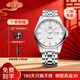 上海手表男款自動(dòng)機械名表 官方正品星期日歷夜光國產(chǎn)時(shí)尚男表禮物918 護肩款白面 【定制刻字-休閑正裝兩不誤】