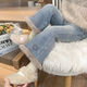 西兒童裝童褲女童加絨牛仔喇叭褲兒童冬裝褲子女寶寶韓版長(cháng)褲加厚保暖 牛仔藍色 120 建議身高110-120cm