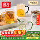 富光玻璃杯水杯子茶杯具涼水杯牛奶啤酒果汁杯子耐高溫馬克杯家居館
