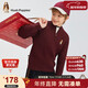 暇步士（Hush Puppies）童裝兒童線(xiàn)衣25冬季新年男童簡(jiǎn)約氣質(zhì)毛衣 波爾多紅 160