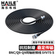 HAILE海樂(lè ) 同軸電纜射頻線(xiàn)SDI視頻線(xiàn)BNC/Q9-Q9成品跳線(xiàn)SYV75-5監控視頻攝像頭連接線(xiàn)1米HT-Q9Q9-1M