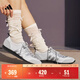 adidas「冰淇淋T頭鞋」VS JOG 2.0薄底運動(dòng)鞋男女阿迪達斯輕運動(dòng) 晶白/金屬銀/灰色   38