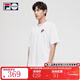 斐樂(lè )（FILA）FUSION潮牌情侶多彩短袖T恤新款男女短T時(shí)尚大logo短袖 A標準白-WT L 175/96A 【寬松版型】