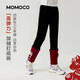 瑪米瑪卡（MOMOCO）童裝女童過(guò)年服打底褲2025冬款中大童甜美時(shí)尚打底褲 黑色 110