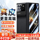 千望【2026高端商務(wù)款】適用小米mixfold3手機殼mixfold2翻蓋折疊屏真皮電鍍殼膜一體保護套全包 小米fold3【玄夜黑】高清款丨殼膜一體丨中軸全包