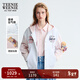 Teenie Weenie小熊女裝衛衣2025年秋季新款活力少女感拼接連帽外套 粉色 L
