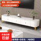 11電視柜茶幾組合落地家用客廳輕奢現代簡(jiǎn)約小戶(hù)型 1米茶幾（白軟包+白玻璃）