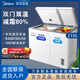 美的冰柜210升家商兩用 冷藏冷凍雙溫雙箱冷柜 一級能效電子溫控 白色 白色 210L BCD-210DKEM(E) 210升