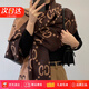 GIAVENTOLA圍巾女秋冬季2025新款圍脖女披肩加厚保暖輕奢生日禮物送女生女友 經(jīng)典-咖啡色字母