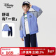 迪士尼寶寶（Disney Baby）童裝兒童套裝男女童外套衛褲中大童春季戶(hù)外運動(dòng)休閑套 藍色 140