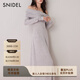 SNIDEL秋冬氣質(zhì)修身長(cháng)裙翻領(lǐng)露肩針織連衣裙SWCO245060 粉色 S （0）