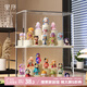 EACHY盲盒展示架收納盒透明防塵手辦玩具labubu泡泡瑪特展示盒-特大號