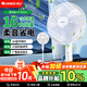 格力電風(fēng)扇落地扇節能家用強力大風(fēng)搖頭學(xué)生宿舍16寸落地風(fēng)扇 白色（機械款）FD-40X52