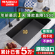 MARBOO原裝進(jìn)口水槽大單槽石英石洗菜盆水池花崗巖洗碗槽臺下盆黑色932 【77*42】932套餐D:耐剮蹭高強度