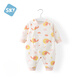 舒貝怡嬰兒衣服春夏新款男女寶寶純棉連體衣新生兒滿(mǎn)月服外出爬爬服春裝 滿(mǎn)印粉 【空氣層】 73cm