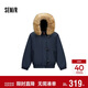 森馬（Semir）羽絨服女冬季可脫卸毛領(lǐng)牛角扣80絨子2025學(xué)院風(fēng)外套109725113026