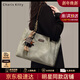 CharisKitty旗艦店托特包包女包2026新款大容量通勤單肩包生日新年禮物送女友 灰色Gray【贈掛飾】送女友老婆女生禮物走心
