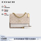 蔻馳（COACH）【品牌直供】新年禮物女士小號印花風(fēng)琴包單肩斜挎包PVC配皮CW206