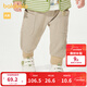 巴拉巴拉童裝寶寶褲子男童嬰兒長(cháng)褲運動(dòng)褲簡(jiǎn)約時(shí)尚柔軟舒適氣質(zhì) 白黃色調00313 90