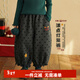 硯臺家女童波點(diǎn)純棉加絨花邊燈籠褲2025冬裝新款寶寶加厚保暖長(cháng)褲 灰色 130